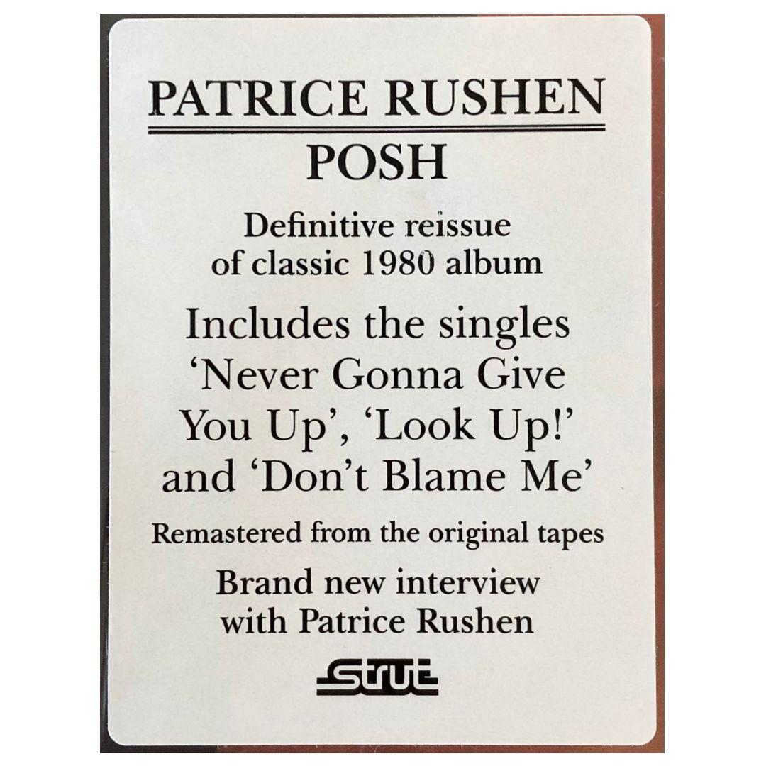 PATRICE RUSHEN - POSH | VINILO