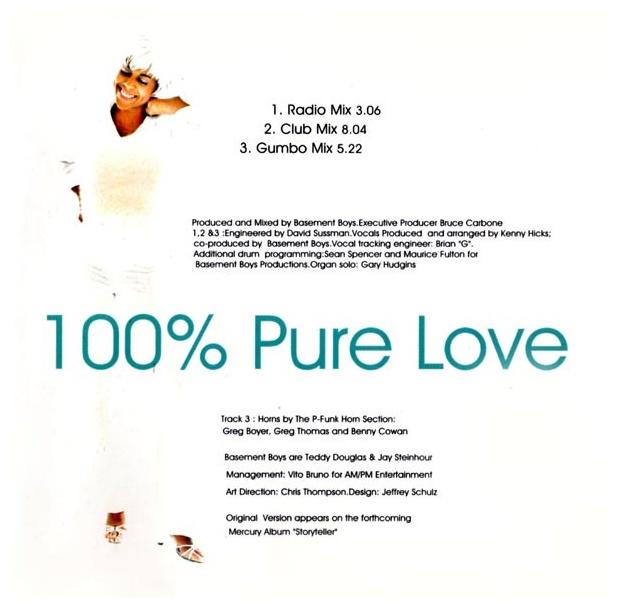 CRYSTAL WATERS - 100% PURE LOVE | CD SINGLE USADO