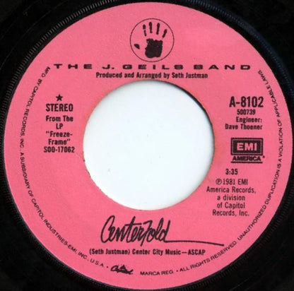 J. GEILS BAND - CENTERFOLD | 7" SINGLE VINILO USADO