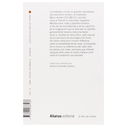 MEDITACIONES (TAPA BLANDA) - MARCO AURELIO | LIBRO