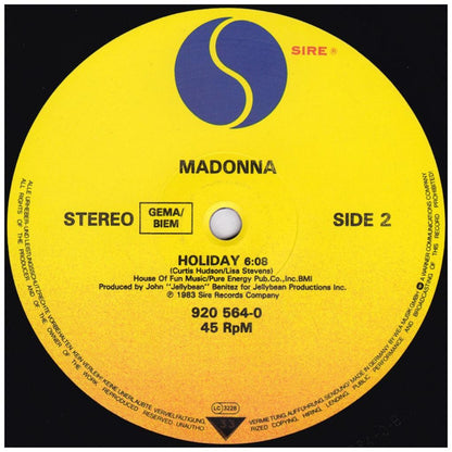 MADONNA - TRUE BLUE/HOLIDAY | 12'' MAXI SINGLE USADO
