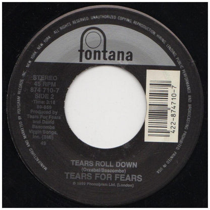 TEARS FOR FEARS - SOWING THE SEEDS OF LOVE | 7" SINGLE USADO