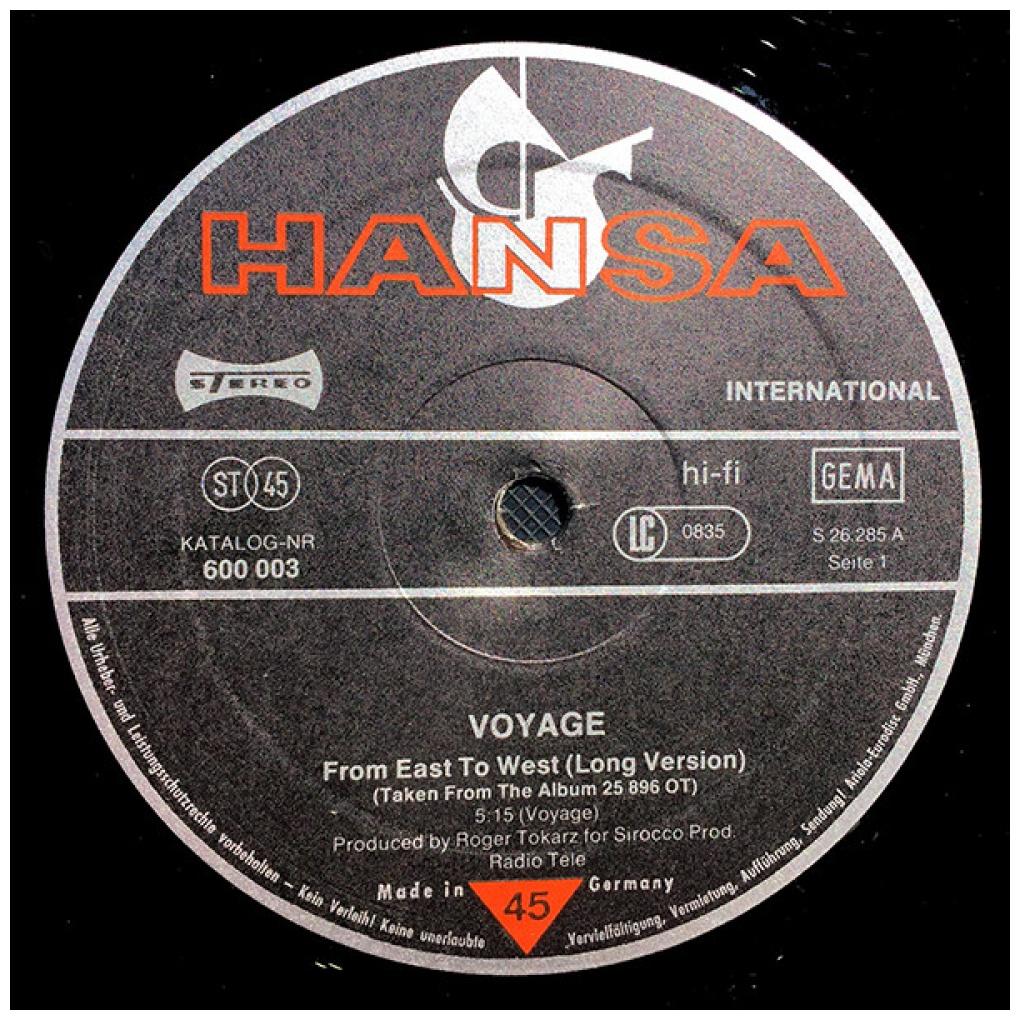 VOYAGE - FROM EAST TO WEST | 12'' MAXI SINGLE USADO