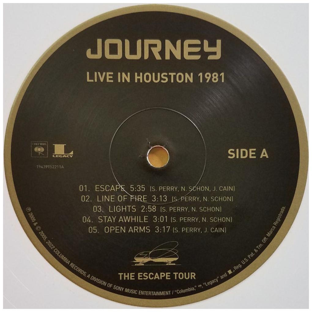 JOURNEY - LIVE IN HOUSTON 1981: ESCAPE TOUR (2LP) | VINILO