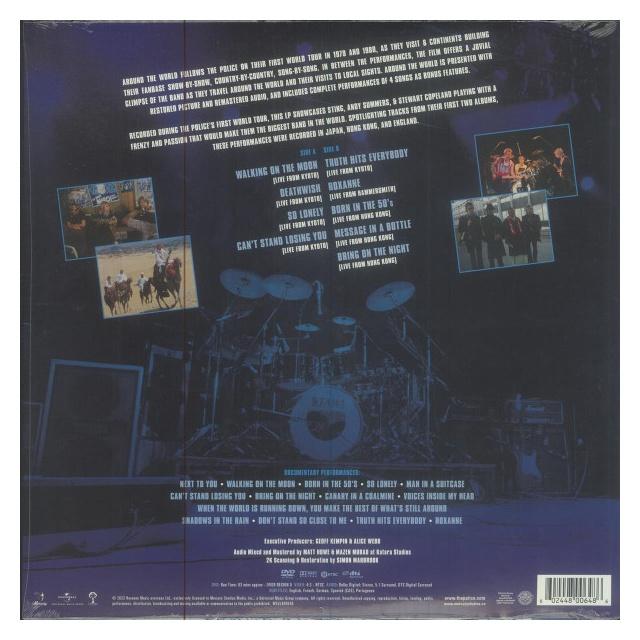 POLICE - AROUND THE WORLD (LP+DVD) (BLUE VINYL) (RESTORED & EXPANDED EDITION) | VINILO