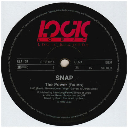 SNAP! - THE POWER | 12'' MAXI SINGLE USADO