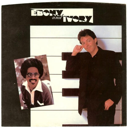 PAUL MccARTNEY ft. STEVIE WONDER - EBONY AND IVORY | 7" SINGLE USADO