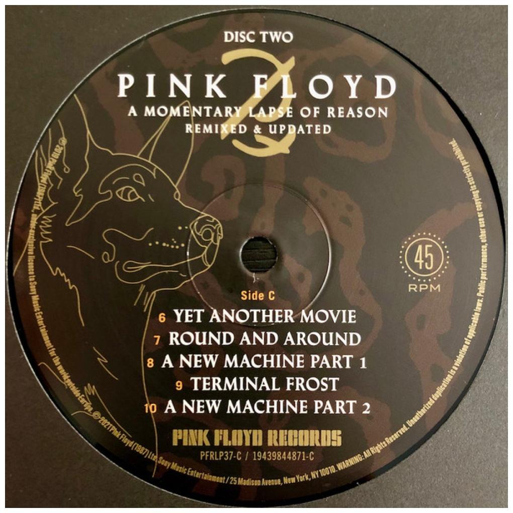 PINK FLOYD - A MOMENTARY LAPSE OF REASON (2LP) (REMIXED AND UPDATED) | VINILO