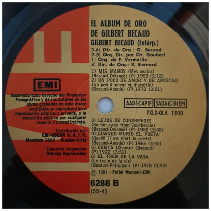 GILBERT BECAUD - EL ALBUM DE ORO (CASTELLANO/FRANCES) | VINILO USADO
