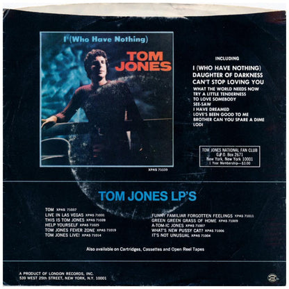 TOM JONES - SHE'S A LADY | 7" SINGLE USADO