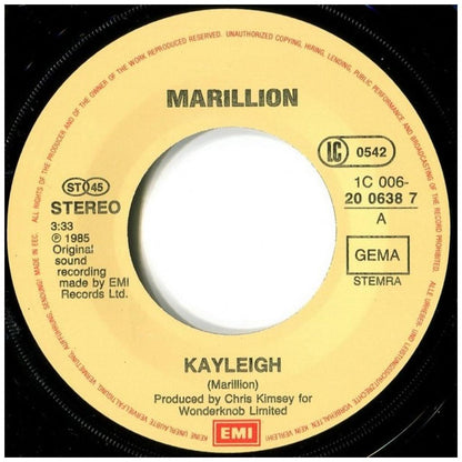 MARILLION - KALEIGH | 7" SINGLE USADO