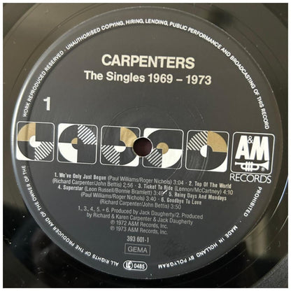 CARPENTERS - THE SINGLES 1969-1973 | VINILO USADO