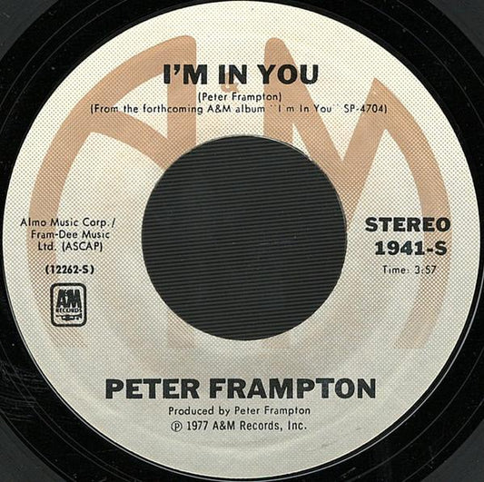 PETER FRAMTOM - I M IN YOU | 7" SINGLE VINILO USADO