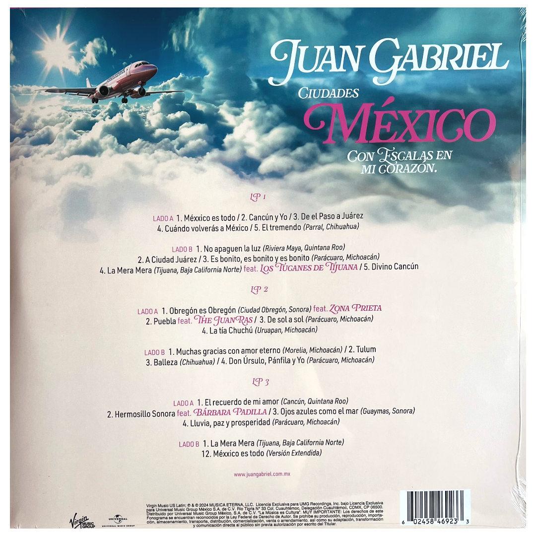JUAN GABRIEL - CIUDADES MEXICO CON ESCALAS EN MI CORAZON (3LP) | VINILO