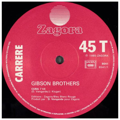 GIBSON BROTHERS - CUBA | 12" MAXI SINGLE USADO