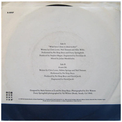 PET SHOP BOYS - WHAT HAVE I DONE TO DESERVE THIS | 7" SINGLE USADO