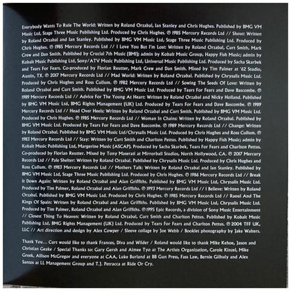 TEARS FOR FEARS  - RULE THE WORLD: THE GREATEST HITS | CD