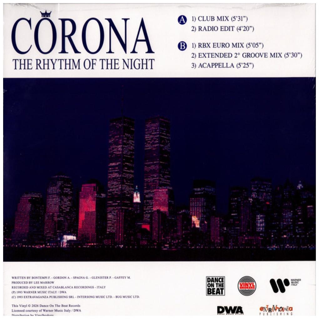 CORONA - THE RHYTHM OF THE NIGHT | 12'' MAXI SINGLE