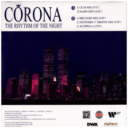 CORONA - THE RHYTHM OF THE NIGHT | 12'' MAXI SINGLE