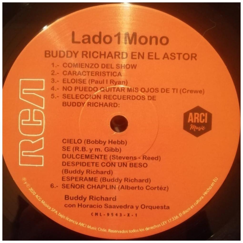 BUDDY RICHARD - EN EL ASTOR (REMASTERED ORIGINAL)
 | VINILO
