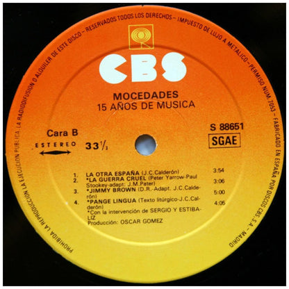 MOCEDADES - 15 AÑOS DE MUSICA (2LP) | VINILO USADO