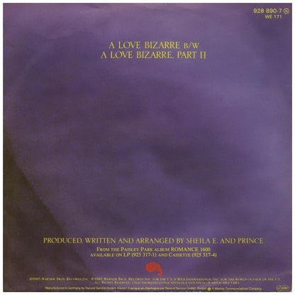 SHEILA E. - A LOVE BIZARRE | 7" SINGLE USADO