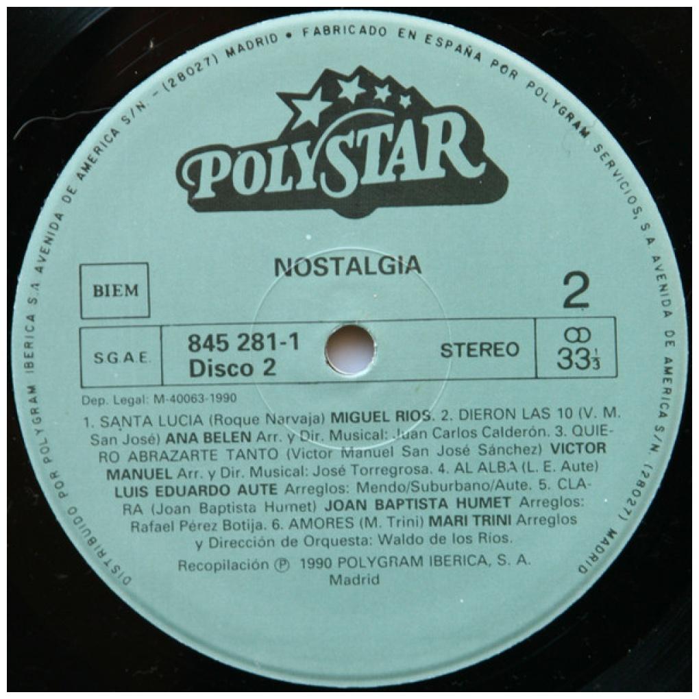 NOSTALGIA - 25 CANCIONES INOLVIDABLES-VARIOUS ARTIST (2LP) | VINILO USADO