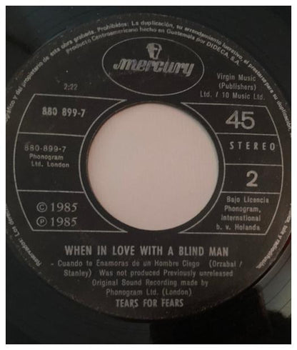 TEARS FOR FEARS - HEAD OVER HEELS (RE-MIX) | 7" SINGLE USADO