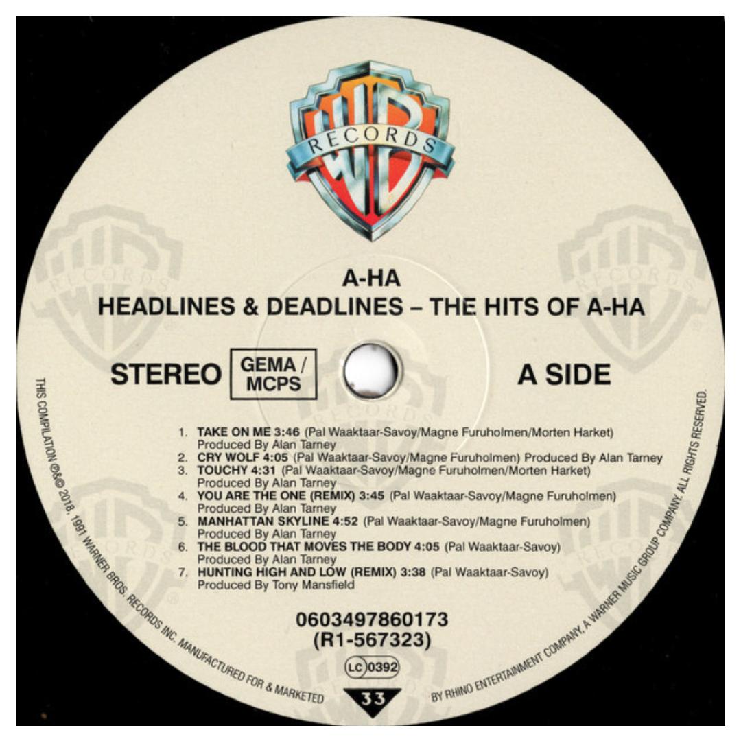 A-HA - HEADLINES AND DEADLINES | VINILO