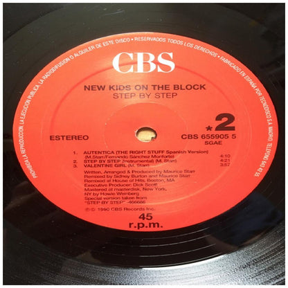 NEW KIDS ON THE BLOCK - STEP BY STEP/THE RIGHT STUFF (SPANISH) | 12" MAXI SINGLE VINILO USADO