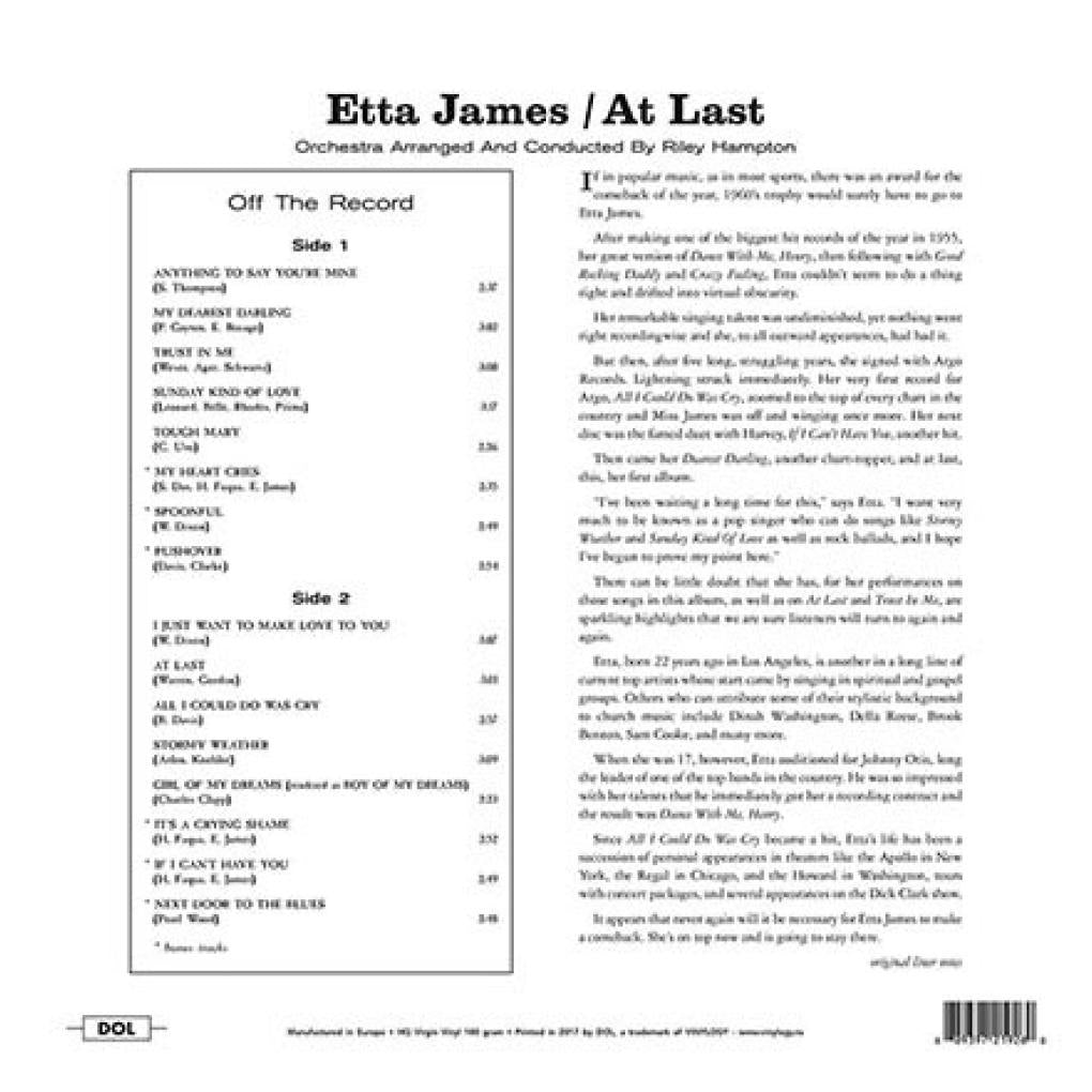 ETTA JAMES - AT LAST! | VINILO