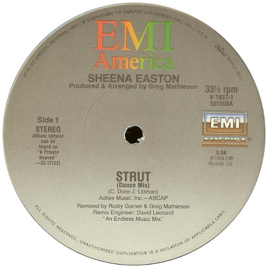 SHEENA EASTON - STRUT | 12'' MAXI SINGLE USADO