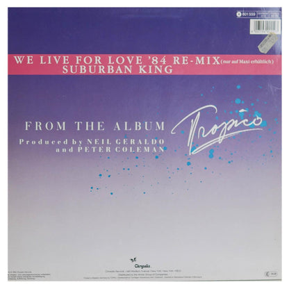 PAT BENATAR - WE BELONG/WE LIVE FOR LOVE (RE-MIX) | 12" MAXI SINGLE USADO