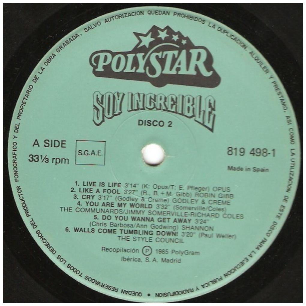 SOY INCREIBLE - 25 SUPER HITS INTERNACIONALES (2LP) | VINILO USADO