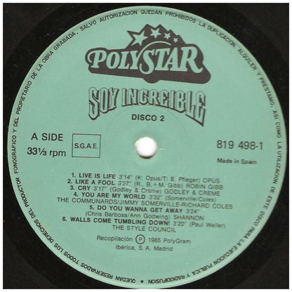 SOY INCREIBLE - 25 SUPER HITS INTERNACIONALES (2LP) | VINILO USADO