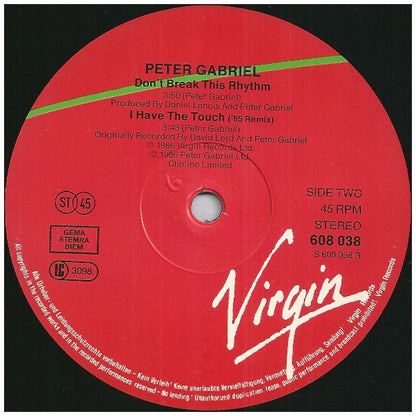 PETER GABRIEL - SLEDGEHAMMER | 12'' MAXI SINGLE USADO