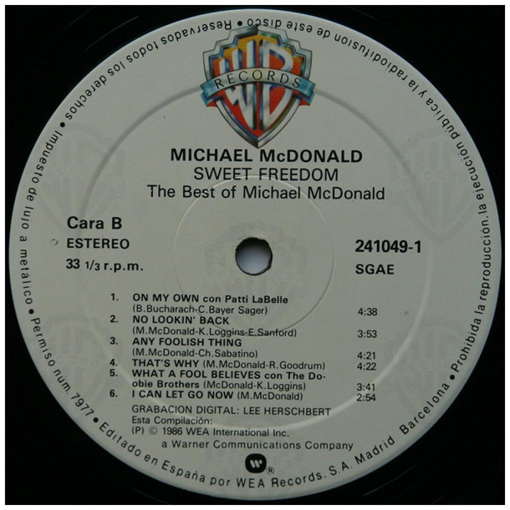 MICHAEL McDONALD - SWEET FREEDOM: THE BEST OF | VINILO USADO