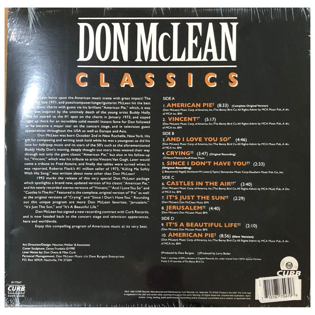 DON MCLEAN - CLASSICS | VINILO