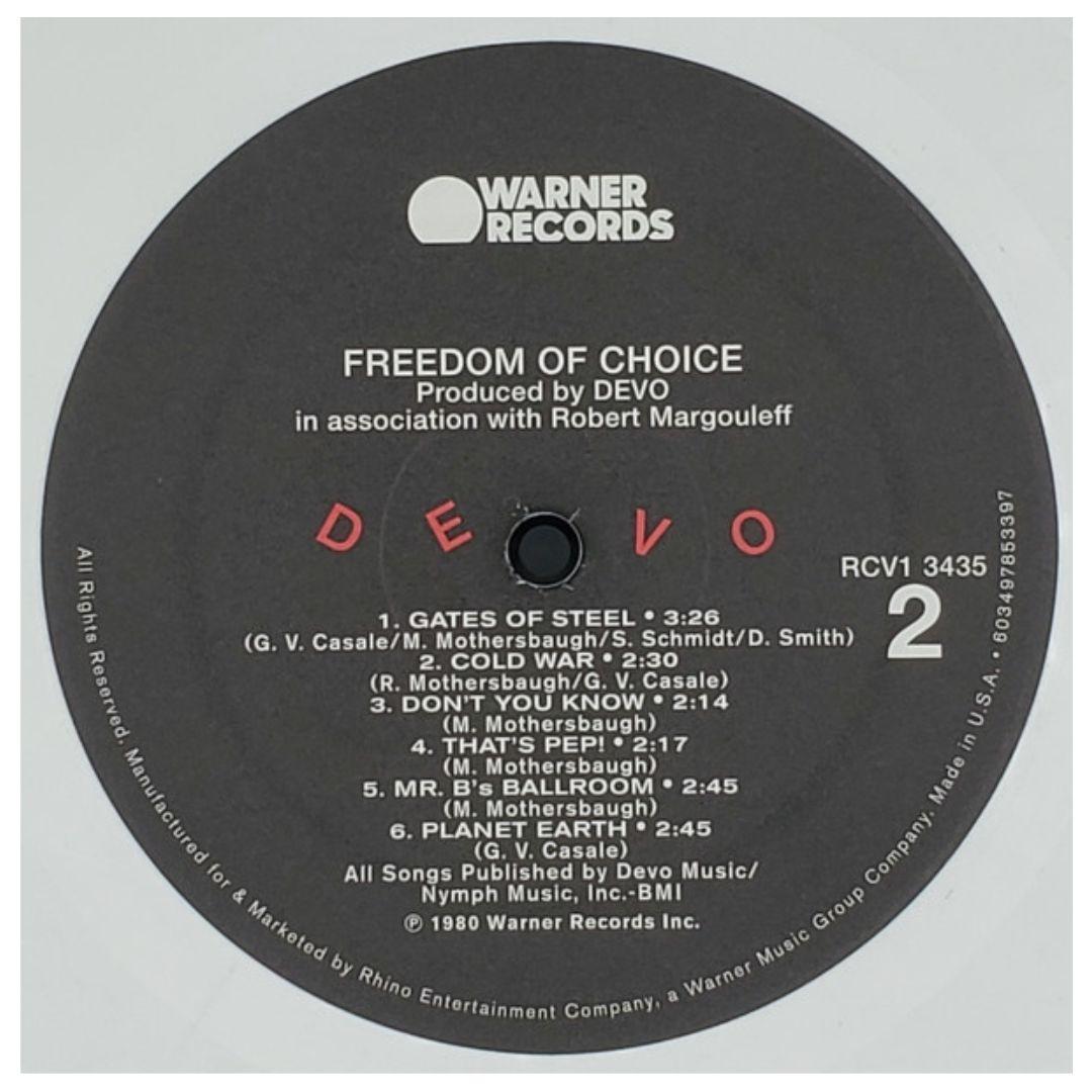 DEVO - FREEDOM OF CHOICE (WHITE VINYL) | VINILO