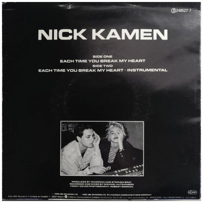 NICK KAMEN - EACH TIME YOU BREAK MY HEART | 7" SINGLE USADO