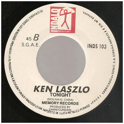 KEN LASZLO - TONIGHT (PROMO COPY) | 7" SINGLE USADO