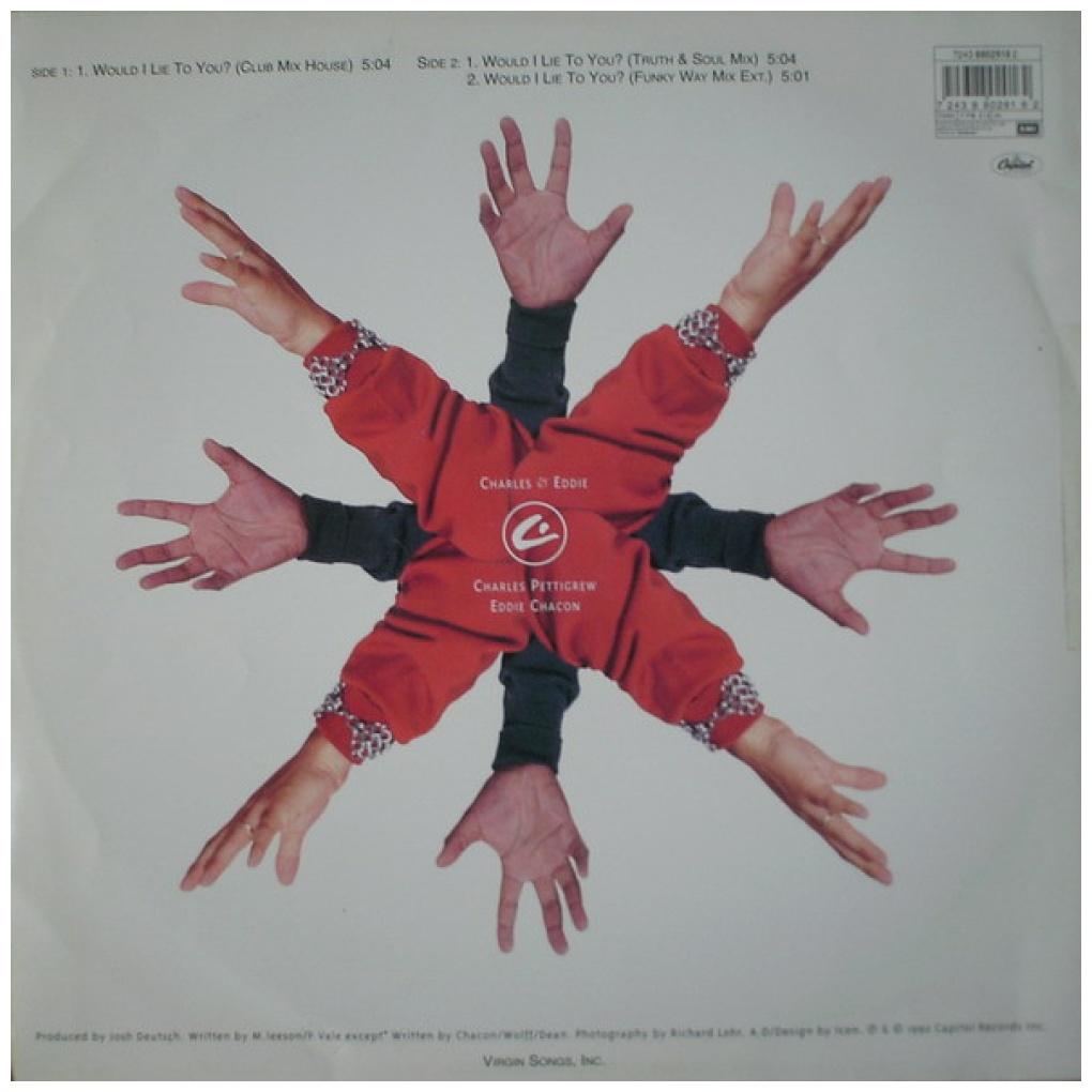 CHARLES & EDDIE - WOULD I LIE TO YOU | 12'' MAXI SINGLE USADO