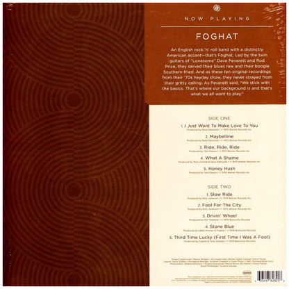 FOGHAT - NOW PLAYING (HONEY TRANSPARENT VINYL) | VINILO