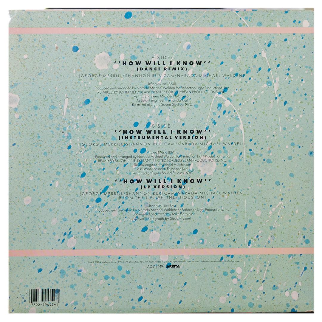WHITNEY HOUSTON - HOW WILL I KNOW | 12" MAXI SINGLE USADO