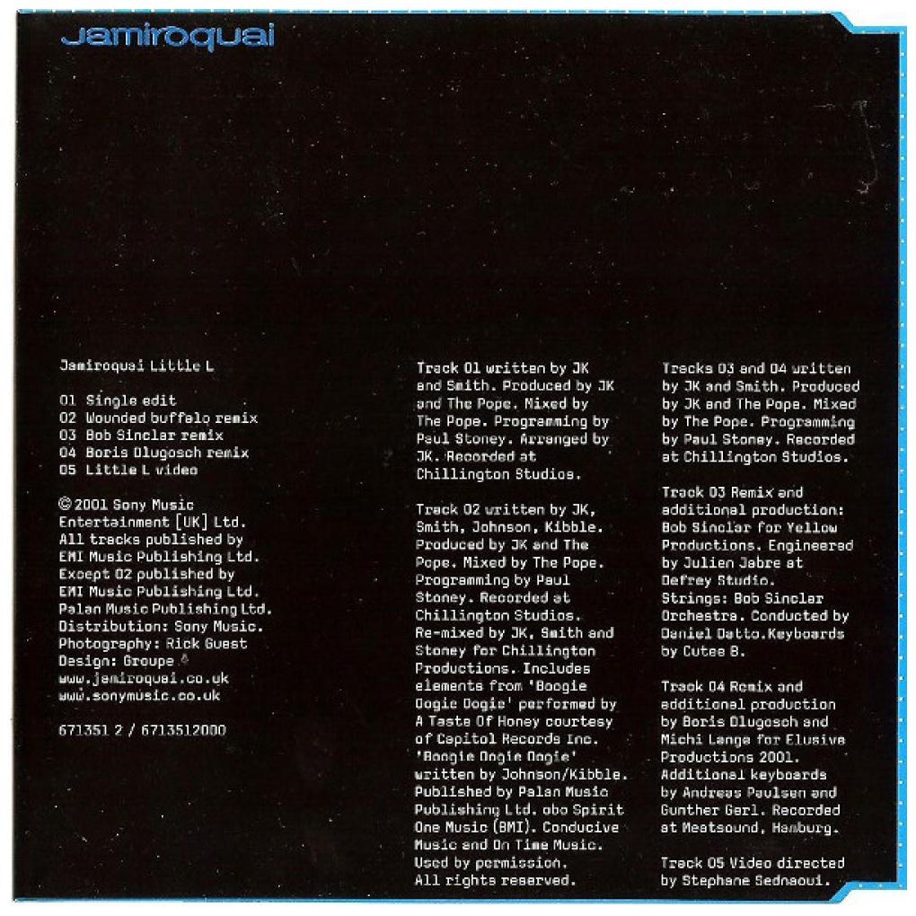 JAMIROQUAI - LITTLE L (CD MAXI SINGLE/ENH) | CD