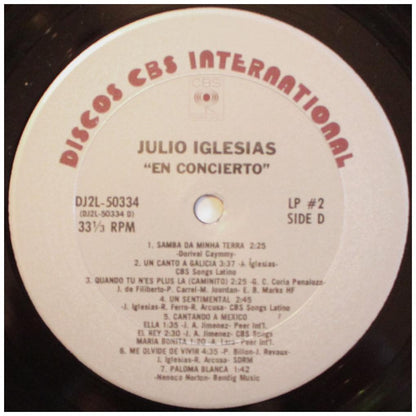 JULIO IGLESIAS  - EN CONCIERTO (2LP) | VINILO USADO