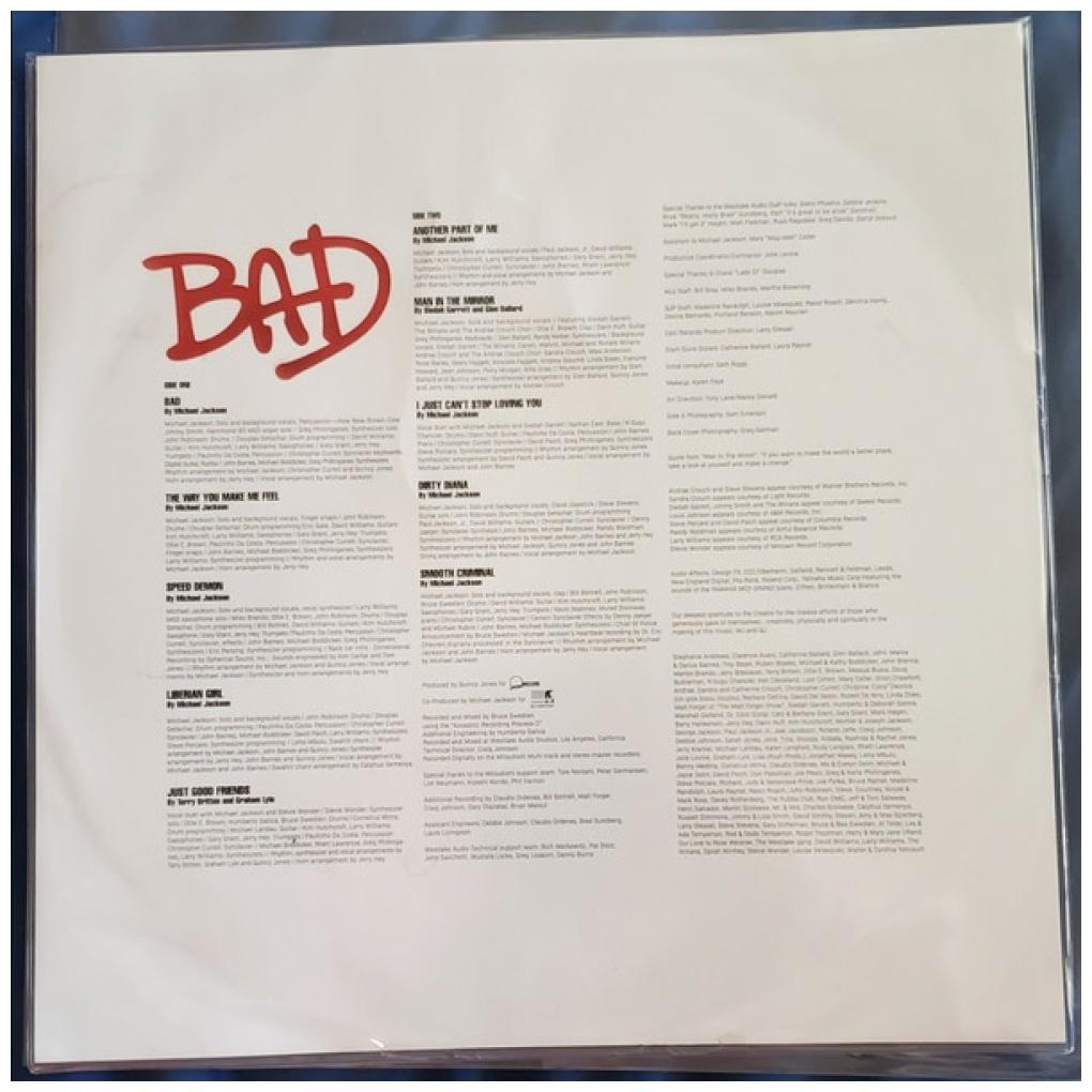 MICHAEL JACKSON - BAD (PICTURE DISC) | VINILO