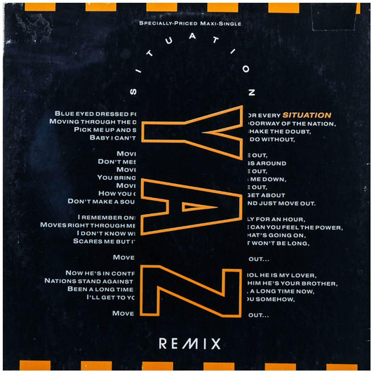 YAZ - SITUATION 91 REMIX | 12" MAXI SINGLE USADO