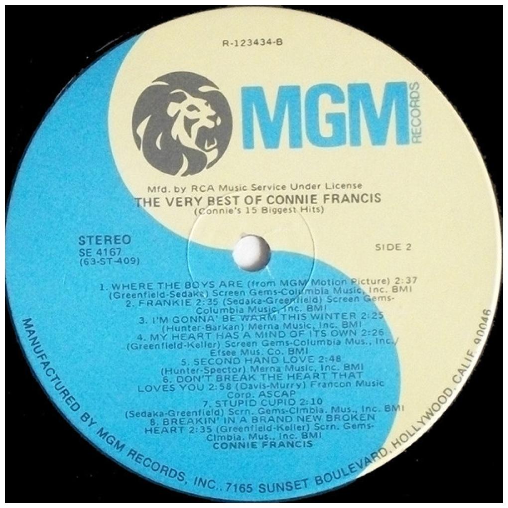 CONNIE FRANCIS - THE VERY BEST | VINILO USADO