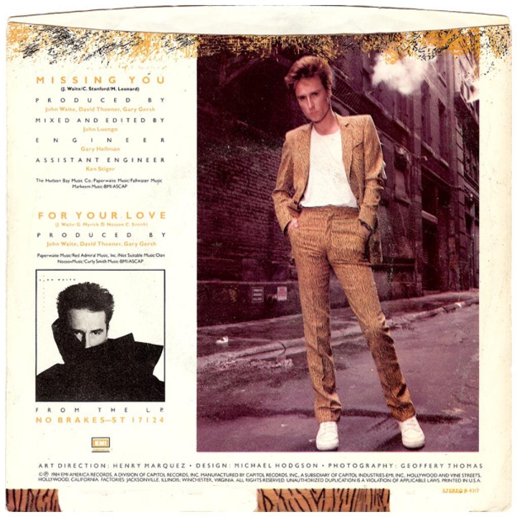 JOHN WAITE - MISSING YOU | 7" USADO